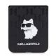 5. Karl Lagerfeld Saffiano Monogram Choupette Pin Hülle für Samsung Galaxy Z Flip 5 – Schwarz