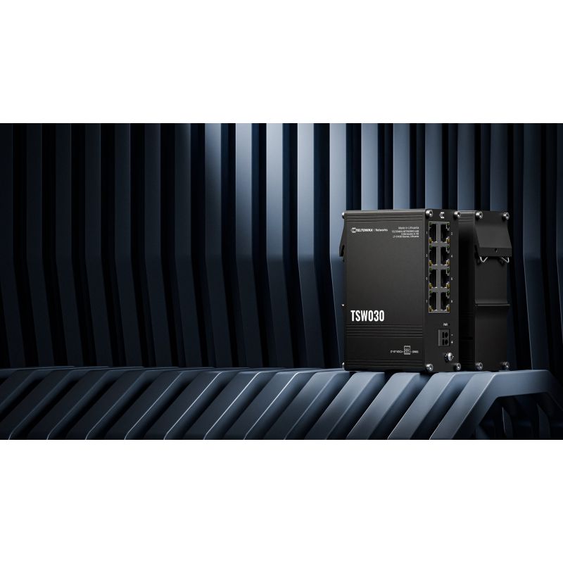 8. Teltonika TSW030 | Switch | 8x RJ45 100 Mbit/s, IP30