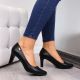 2. Schwarze Pumps mit Blockabsatz W Sergio Leone