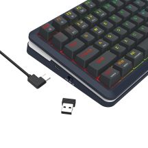 REDRAGON K708-RGB-PRO FLEKACT Tastatur USB + RF Wireless + Bluetooth Schwarz