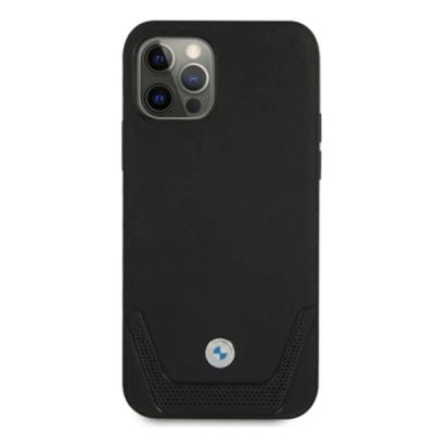 3. BMW Leder Perforate Case für iPhone 12 / iPhone 12 Pro - Schwarz