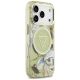 4. Guess IML Glitter Flowers Triangle MagSafe Hülle für iPhone 18 Pro Max / 17 Pro Max – grün