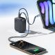 8. Baseus EnerCore CJ11 45W Wandladegerät mit USB-C-Anschluss und einziehbarem USB-C-Kabel – Schwarz