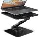 Axagon STND-LRB Laptop-Ständer, 360° drehbar, Doppelgelenk, Extenderbar Notebook- und Tablet-Ständer Schwarz 43,9 cm (17,3")