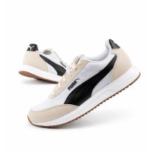 Puma Herren-Sportschuhe Sneaker R78 Lightwind bequem modisch beige weiß