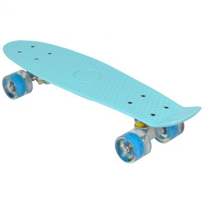 2. Plastik-Skateboard 22" Led Enero blau 1007366