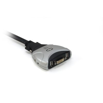 3. LevelOne KVM-0260 KVM-Switch Schwarz, Grau