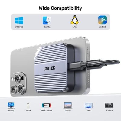 22. Unitek SolidForce Reefer Magnetisches USB-C-Laufwerksgehäuse für M.2 SSD (NVMe/SATA)