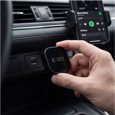 7. Tech-Protect Ultraboost CA01 USB Bluetooth 5.4 Apple CarPlay / Android Auto Adapter - Schwarz