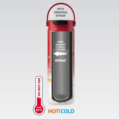 5. Thermobecher für Kinder 600 ml „BASKETBALL“ MR-1644-B-NEW MAESTRO