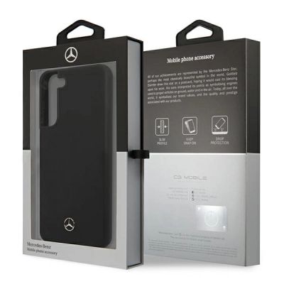 8. Mercedes Silicone Line Case für Samsung Galaxy S22+ - Schwarz
