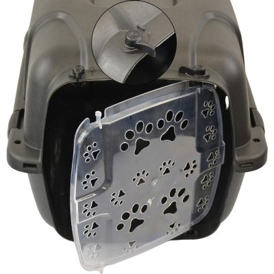 8. Haustiertransportbox 48 x 32 x 30 cm – Schwarz