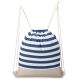 PREMIUM TURNBEUTEL/RUCKSACK MIT AUFDRUCK SEMI LINE
