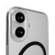 6. Puro Lite Mag TPU+PC Hülle kompatibel mit MagSafe für iPhone 17 - Transparent mit schwarzem Ring