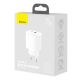 5. Baseus Compact Schnellladegerät USB / USB Type C 20W 3A Power Delivery Quick Charge 3.0 weiß (CCXJ-B02)
