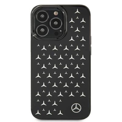 3. Mercedes Silver Stars Pattern Case für iPhone 13 Pro / iPhone 13 - Schwarz