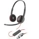 65. Poly Blackwire 3220 Stereo USB-C Headset (schwarz) + USB-C/A Adapter (Großpackung) 8X2J9A6