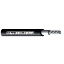 Photovoltaikkabel // MG Wires // 1x6mm², 0,6/1kV schwarz H1Z2Z2-K-6mm2 BK, 100m Packung