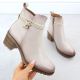 2. Beige gefütterte Damen-Ankle-Boots Potocki Z25-SZ12690