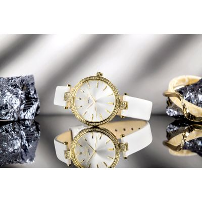 7. Giewont Saphir Gold Silber Damenuhr GW9890-A2