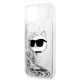 6. Karl Lagerfeld KLHCP14MLNHCCS iPhone 14 Plus 6,7" Silber/Silber Hardcase Glitter Choupette Head