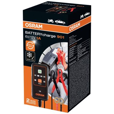 5. BATTERYcharge 901 Ladegerät, Ladespannung: 6/12 V OSRAM, Ladestrom: 1 A