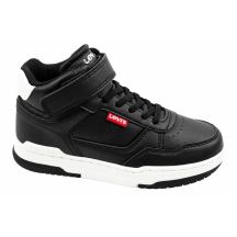 Levi's John SE schwarze knöchelhohe Kinder-Sportschuhe mit Klettverschluss