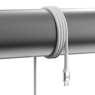 9. 3mk Hyper Cable N-SERIES USB-A / MicroUSB 1m 5V/2,4A 12W / weiß