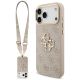 Guess 4G Big 4G Classic Logo Big Strap Metal Buttons Hülle für iPhone 17 Pro Max - Pink