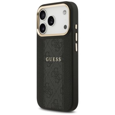 2. Guess 4G Stripe MagSafe Hülle für iPhone 17 Pro - Schwarz