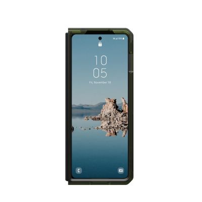 4. UAG Urban Armor Gear Plyo Pro Hülle | Samsung Galaxy Z Fold5 | olivgrün (transparent)/spacegrau
