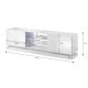 3. TV-Schrank QIU 200 MDF weiß glänzend/weiß glänzend