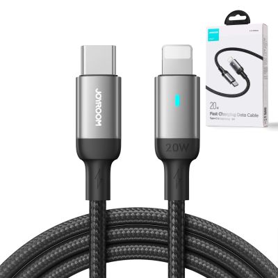 4. Joyroom Extraordinary Series A10 Lightning / USB-C PD 20W Kabel 1,2 m - Schwarz