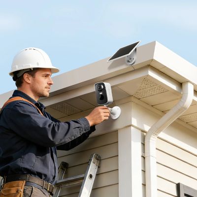 7. Dreame Navo Care SE 1 Outcam Außenkamera mit Solarpanel – weiß