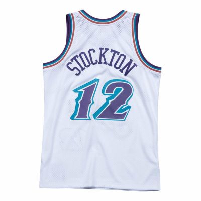 2. Mitchell & Ness NBA Swingman Jersey Utah Jazz John Stockton - SMJYLG18031-UJAWHIT96JST