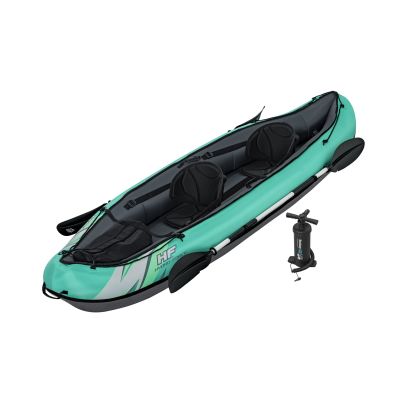 16. Bestway 65052 / 24 Sport Kajak 2-Sitzer Schwarz, Grün, Grau, Mint Acrylnitril-Butadien-Styrol (ABS), Nylon, Polyester, Polypropylen (PP), Polyvinylchlorid (PVC) Aufblasbares Kajak