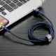 8. Baseus Cafule USB-A / Lightning 1,5A QC 3.0 Kabel 2 m - Blau-Gold