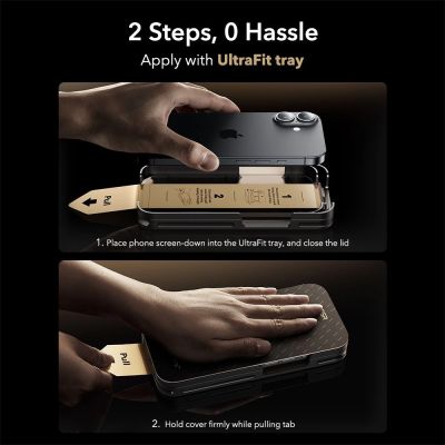 5. ESR UltraFit Armorite Pro Panzerglas für iPhone 16 Pro / 17 - Transparent