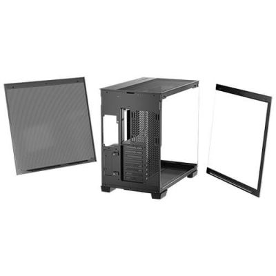 8. Antec C8 Full-Tower-Computergehäuse aus Holz, Schwarz