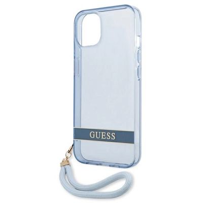 6. Guess GUHCP13SHTSGSB iPhone 13 mini 5,4 "blau / blau Hardcase Translucent Stap