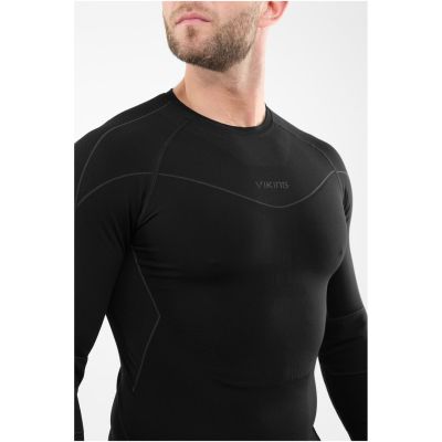3. VIKING Gary 3/4 Set Bamboo Herren Unterwäsche Größe L schwarz