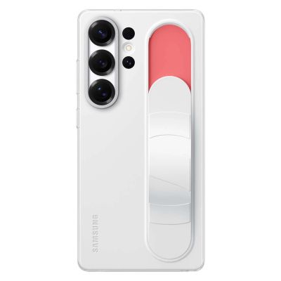3. Samsung Standing Grip Case EF-GS938CWEGWW Silikonhülle mit Halterung/Ständer für Samsung Galaxy S25 Ultra - Weiß