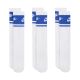 Nike Everyday Elevated Crew Socken, 3 Paar, Weiß und Blau, IM7949 904