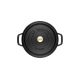 4. Runder gusseiserner Topf Staub – Schwarz, 2,2 l