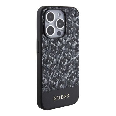 4. Guess GCube Stripes MagSafe Hülle für iPhone 15 Pro Max – Schwarz
