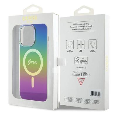 8. Guess IML Iridescent MagSafe Case für iPhone 15 Pro Max 6,7" - Mehrfarbig