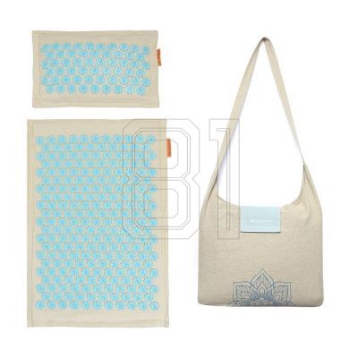 Akupressurmatte + Kissen SMJ Sport YG009 Premium Eco (Leinen Kokosnuss Buchweizen)
