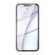 8. Baseus Frosted Glass Case Cover für iPhone 13 Pro Max Hardcover mit Gelrahmen Transparent (ARWS000802)