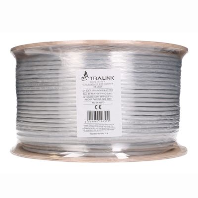 7. Extralink CAT7 SFTP (S/FTP) verdrilltes 305 m Netzwerkkabel für den Innenbereich