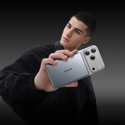 27. Joyroom JR-PBM08 Pro Powerbank 22,5 W 10000 mAh mit kabelloser Ladefunktion und 2x USB-C-Anschlüssen – Grau